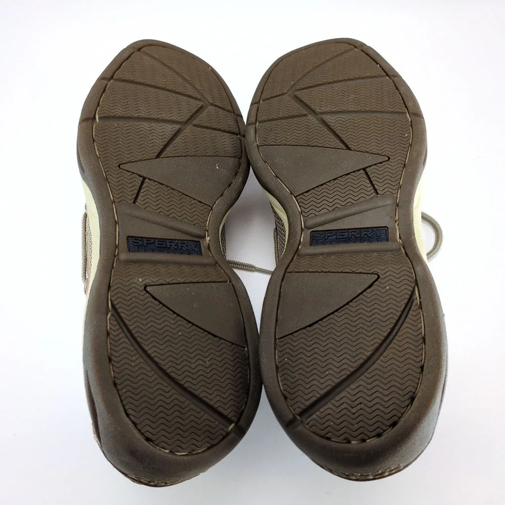 Sperry Top-Sider Boat Shoes Mens 9‎ Brown Leather Moccasin Toe, Casual Loafers